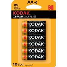 Kodak Xtralife Alkalin Kalem Pil Aa 4+2 3 Adet