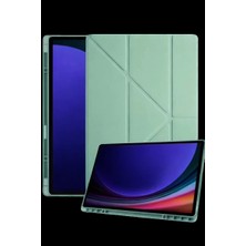 Armüz Samsung Galaxy Tab A11 Plus Kalemlikli Mars Tablet Kılıfı - Açık Yeşil