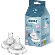 Mooma Kindy Biberon Ucu 2li 0-6 Ay Yavaş Akış (3 Adet)