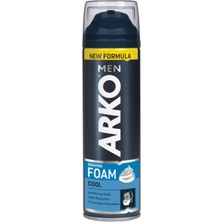Arko Men Cool Tıraş Köpüğü 200 ml 2 Adet Cilt Besleyici Özelliklerle Rahat Tıraş