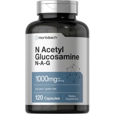 Horbaach  N-Acetyl Glucosamine 1000MG  120 Capsules  N-A-G Supplement Non-Gmo  Gluten Free.