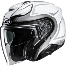 Hjc F31 Bask MC10 Yarım Motosiklet Kaskı Beyaz Gri