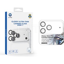 Lito Glossy Ultra Ince iPhone 17 Pro Max Kamera Koruyucu Silver