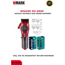Wmark NG-9009 Kırmızı Maglev Motorlu Saç Kesme Makinesi Güç, Hız ve Hassasiyet Tek Bir Makinede