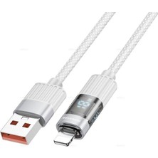 Borofone BU46 Dijital Ekranlı Usb-A To Lightning (Iphone) Şarj Kablosu 1.2m