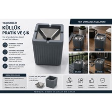 Avcılar Plastik Metal Kapaklı Kokusuz Kare Küllük Renkli