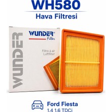 Fıat - Alfa Romeo - Opel - Chevrolet - Cıtroen - Peugeot - Lancıa - Ford - Mazda - Volkswagen Wunder Wh 580 Hava Filtresi