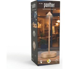 Panther PT-705 Gold USB Şarjlı Masa Lambası 3 Farklı Renkli Dekoratif Lamba