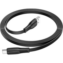 Borofone BX85 3A Hızlı Şarj Destekli Type-C Yassı Kablo - 1 Metre