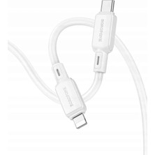 Borofone BX94 20W Pd Type-C To Lightning Şarj ve Data Kablosu - Silikon - Beyaz