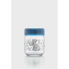 Renga Dolce Desenli 210 ml Silikon Contalı Cam Mama Kavanozu 222003 Mavi