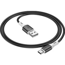 Borofone BX79 3A Type-C Hızlı Şarj ve Veri Aktarım Kablosu Silikon 1 Metre Siyah