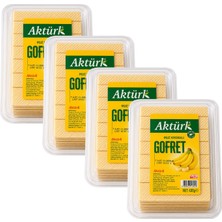 Aktürk Gofret Muz Kremalı 430 gr x 4 Adet