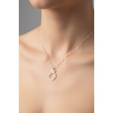 Tabitela 925 Ayar Gümüş Kolye Harf Ö   SM13031