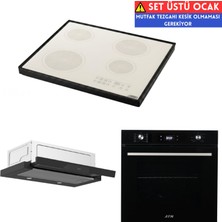 Afm Tech ve Ferre Marka Elektrikli A6 Vitro.setüstü Ankastre Set ( D037 Aspiratör + FM7701 + Fc-07)