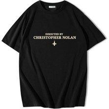 Brz Collection Unisex Oversize Directed By Christoper Nolan T-Shirt Siyah