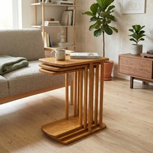 Furnirem Lina C Zigon Sehpa Meşe Rengi