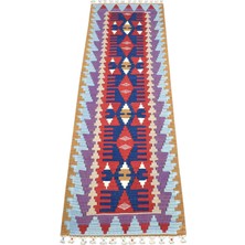 Zehra Abla Halı Yeni El Dokuma Ender Pınarbaşı Kayseri Yün Mini Yolluk Kilim 7331