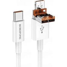 Borofone BX102 2-In-1 Dönüştürücülü 27W Pd Usb-C / Usb-A To iPhone Lightning Şarj Kablosu
