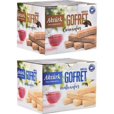 Aktürk Gofret Kakaolu ve Vanilyalı 800 gr 2 Li Paket