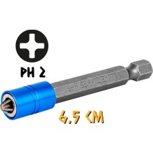 Filo Çift Yönlü Yıldız Güçlü Mıknatıslı Bits Uç 65MM 2 Adet