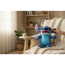 Nivora Sevimli Stitch Battaniyeli Peluş Oyuncak 50 cm Sarılmalık Yumuşak Set Sevgiliyehediye