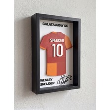 Riva Self Galatasaray Wesley Sneijder 3D Yazıcı Baskı Çerçeve Tablo - 14X21.5 cm - Efsane 10 Numara Tasarım