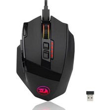 Redragon Sniper Pro M801P-RGB 16.000 Dpı 9 Tuş Rgb Optik Kablosuz Gaming Mouse - Teşhir
