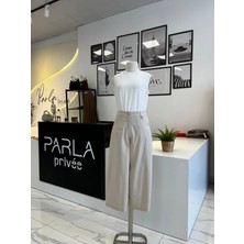Sentez Salvador Arkası Lastikli Mom Pantalon