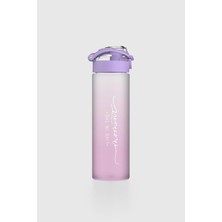 Renga Saga Moment Yazı Desenli 630 ml Mat Tritan Matara 912120 Mor