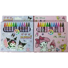 Ada Çanta Kırtasiye Figürlü 12 Li Pastel Boya Kalemi (Toplam 2 Paket) AE200776