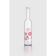 Renga Flora Desenli 500 ml Cam Yağdanlık 152088 Bej
