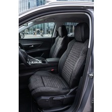 Panda Kılıf Panda Peugeot 3008 Suv 2016 - 2024 Arası Uyumlu Araca Özel Keten Oto Koltuk Kılıfı