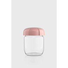 Renga Rhea 425 ml Pembe Kapaklı Cam Kavanoz 131010