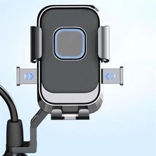 Ozcmax Motor,motosiklet,bisiklet ,scooter Için 360 Derece Dönebilen Dikiz Aynası Versiyonu Teleefon Tutucu Aparat