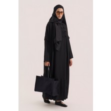 HE-QA Aller Detaylı Abaya Siyah