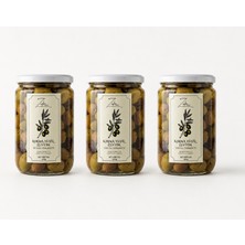Zafir Natural Doğal Fermente Tekir Yeşil Kırma Zeytin - Yeni Hasat - Katkısız & Geleneksel 400GRX3