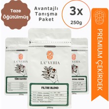 La'veria La' Veria Tanışma Paketi 3X250 G – Avantajlı Paket Espresso - Filtre - Türk Kahvesi