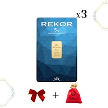 Victoria 3 Adet 5 gr 24 Ayar Altın ( Rekor )