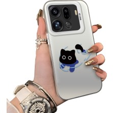 HONTINGA Oppo Find X9 Pro 5g ile Uyumlu Kılıfı Silikon Kenar Sert Arka Düşüme Önleyici Basitlik Anti Düşme Kamera Korumali Kedi Desen Telefon Kılıfı Kadın ve Erkek Için Uygundur K1-0845