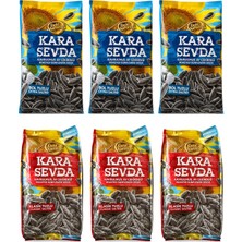 Kara Sevda Ay Çekirdeği 180 gr Bol Tuzlu ve Klasik Tuzlu 6 Lı Karma Paket