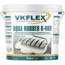 Vkflex Aqua Rubber K-400 5 kg Karbon Takviyeli Sıvı Kauçuk Su Yalıtım Kaplaması Beyaz