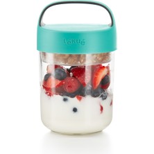 Lekue Turkuaz Kapaklı Tritan On The Go Kavanoz 400ML