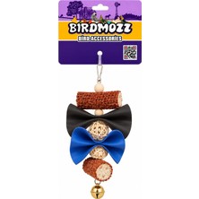 Birdmozz Premium Mısır Koçanlı Fiyonklu Kuş Oyuncağı