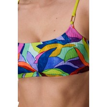 Ayyıldız 6645 Sarı Pembe Bralet Bikini Takımı