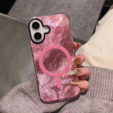 Darkom Iphone 15 Uyumlu Düz Renkli Hologram Desenli Darbe Emici Özelliğe Sahp Kılıf
