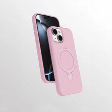 Darkom Iphone 13/14 Uyumlu Düz Renkli /standlı / Içi Kadife / Darbe Emici Özelliğe Sahip Kılıf