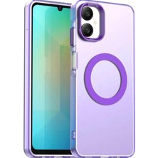 Darkom Samsung Galaxy A06 Uyumlu Düz Renkll Magsafe Kablosuz Şarj Özelliği Aktif Olarak Çalışan Kılıf