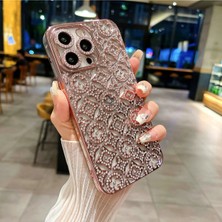 Darkom Iphone 16 Uyumlu Işıltılı Taşlı Yıldız Desenli Darbe Emici Özelliğe Sahip Silikon Kılıf