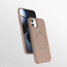 Darkom Iphone 12 Uyumlu Düz Renkli /standlı / Içi Kadife / Darbe Emici Özelliğe Sahip Kılıf